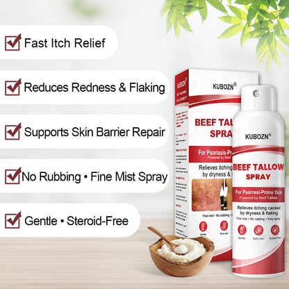 KUBOZN® Tallow Spray — The No-Rub Relief for Psoriasis-Prone Skin✨ (OFFER)