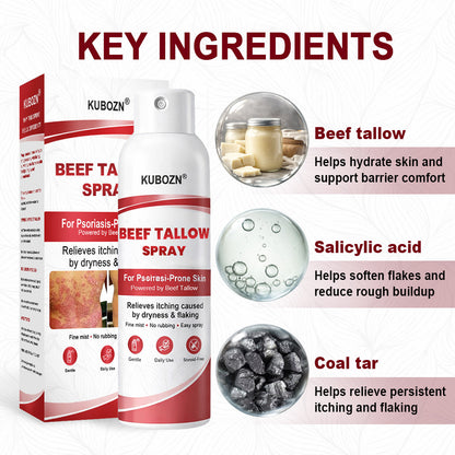 KUBOZN® Tallow Spray — The No-Rub Relief for Psoriasis-Prone Skin✨ (OFFER)